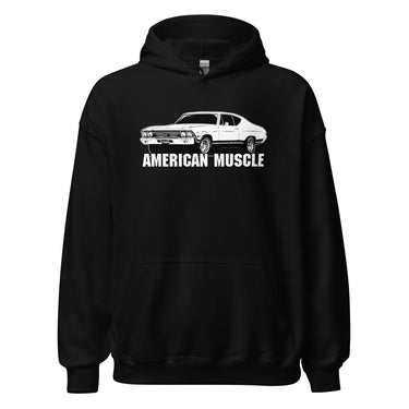 1968 chevelle hoodie in black